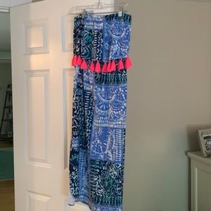 Lilly Pulitzer strapless sundress. Size small. Rayon/spandex